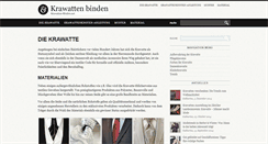 Desktop Screenshot of krawatten-binden.net