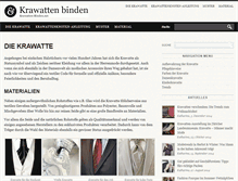 Tablet Screenshot of krawatten-binden.net
